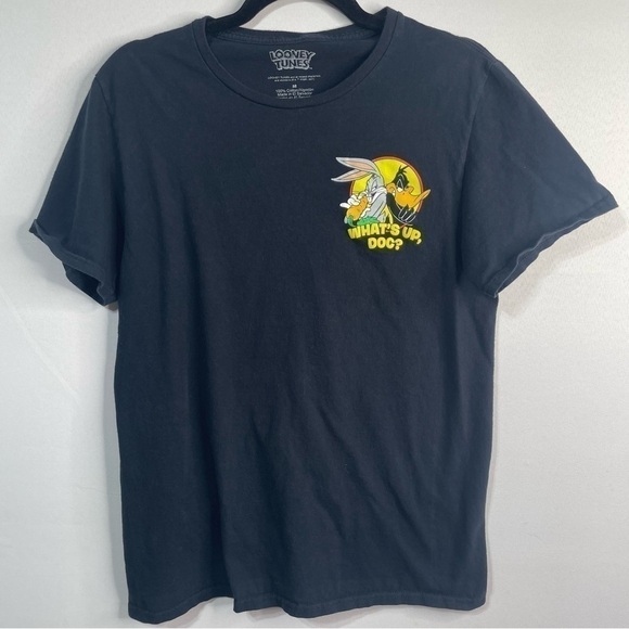 Looney Tunes Shirt Mens Medium What's Up Doc Classic Cartoon Nostalgia Jokes - Picture 1 of 3